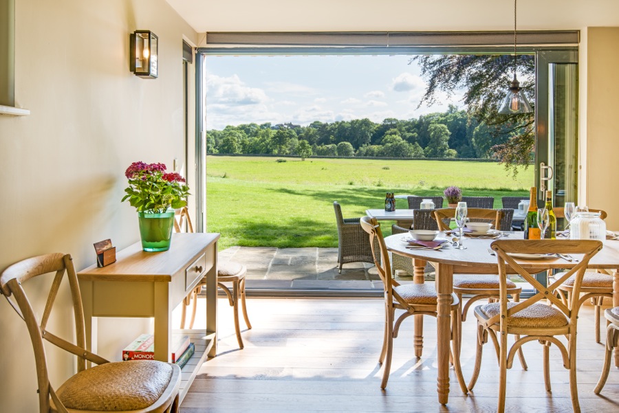 6. View from Barn Dining room overlooking meadows